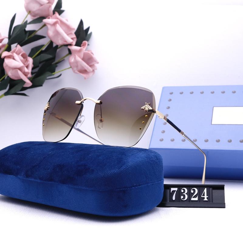 

Mens Luxury Bee Sunglasses Glasses Women Sunglass Designer Brand Driving Sunglass For Men Protection Resin C glasses 6 Colors 2203013D