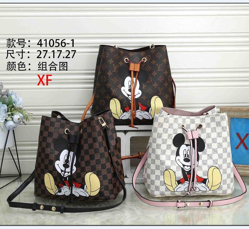 

F4 Designer Bags Bucket Bag Fashion BagsLVLouisVutton GGYSLVitton Shopping Bags Womns Handbags Casual Shoulder Bag P, Red;black