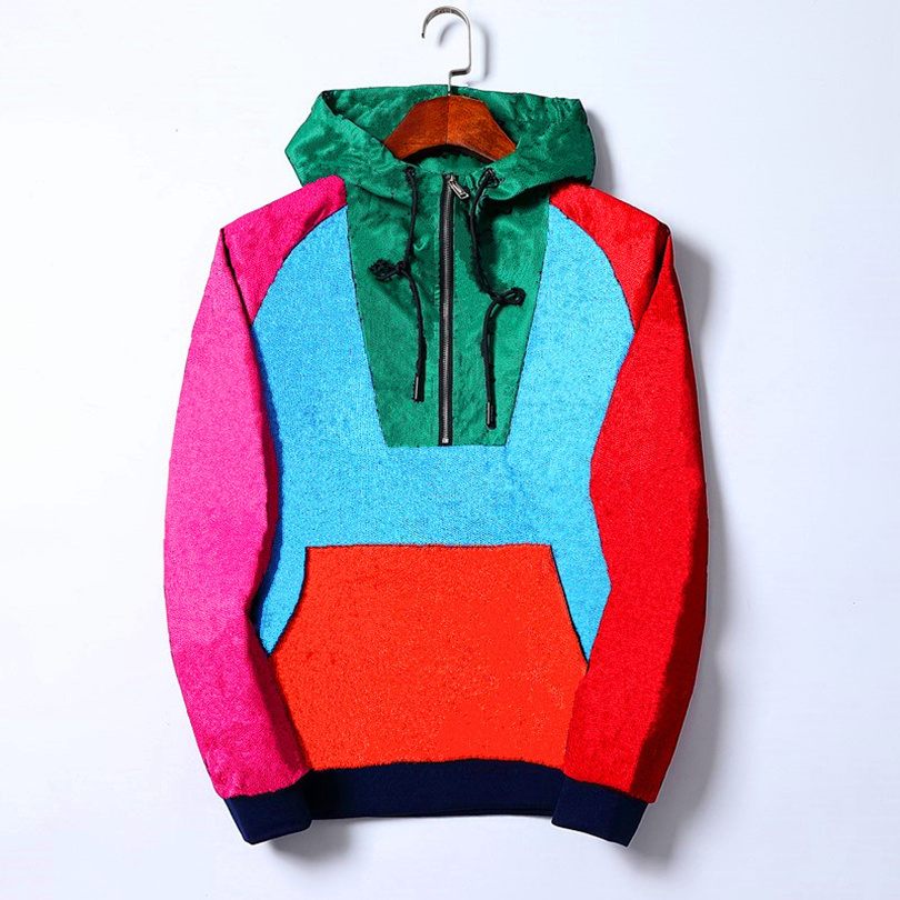 

2021 Fashion Mens Designer Jacket Cap High quality Striped sportswear Hats Plus Size Outerwear Wind Casual Windbreaker Zipper Hoodies Jackets Coats M-3XL