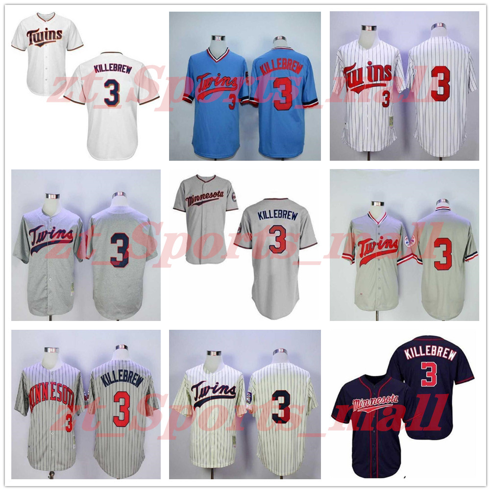 

Retro Men Women kids Vintage 3 Harmon Killebrew Vintage Baseball Jersey Team Color Flexbase Cool Base Pinstripe Pullover Embroidery 1969 1972 1987, As shown in illustration