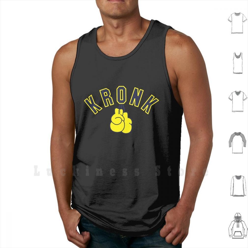 

Kronk Gym Shirt Boxing Mens Top Gloves Detroit Tank Vest 100% Cotton Boxer Match Player, Color6