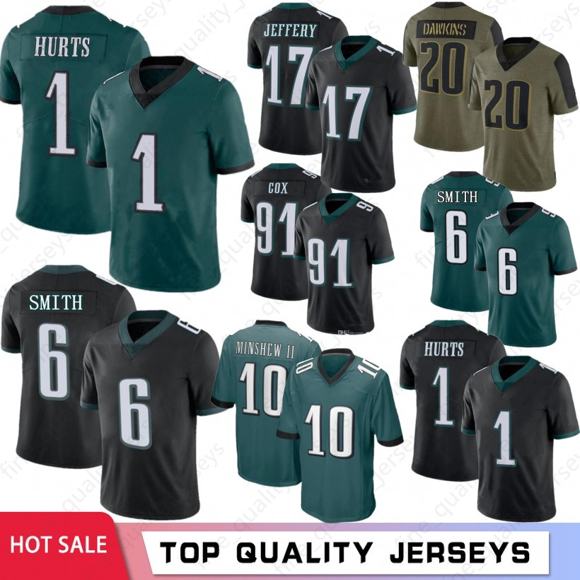 

6 DeVonta Smith 1 Jalen Hurts Football Jerseys Miles Sanders Brian Dawkins Alshon Jeffery Jason Kelce Mailata Westbrook pHiLaDeLpHiAs Fletcher Cox eAgLeEs Graham, Men laoying