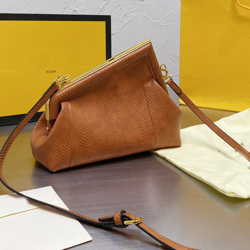 

Women Handbag Purse Dinner Clutch Hand Bag Shoulder Crossbody Bags Genuine Leather Fashion Metal Clasp Golden Hardware Winter Handbags Wallet Removable Strap, Box