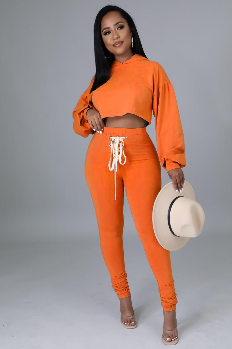 

Women's Two Piece Pants Solid Color Back Hollow Out Bandage Long Sleeve Hoodies Sweatshirts Baggy Jogger Suits Set Women Outfits, White