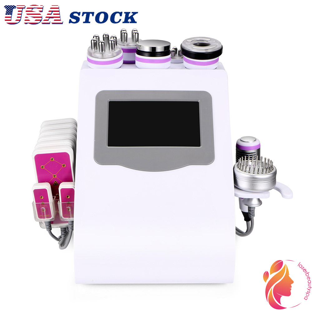 

9 IN 1 Cavitation Slimming Machine liposuction body sculpture 8 Pads Laser Vacuum RF Skin Care Salon Spa Beauty Equipment