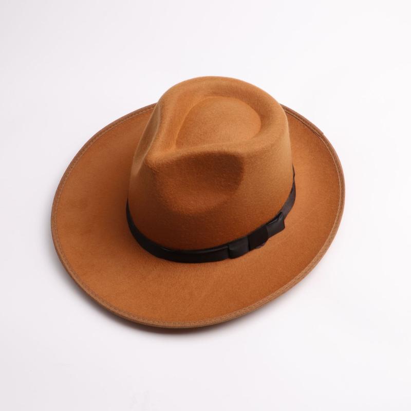 

Berets Brown Crushable Cowboy Fedora Hats Indiana Jones Outback Hat -Simple Package, Green
