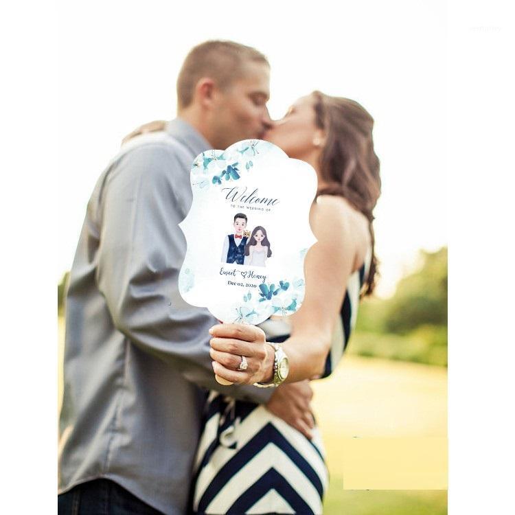 

Party Decoration Wedding Favors Custom Logo Personalize Hand Fan Program Menu Welcome Sign Card Poster Engagement