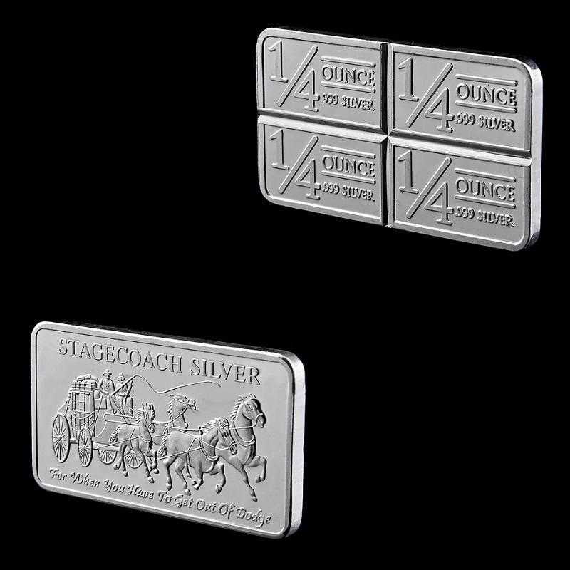 Lion carriage goddess block foreign trade commemorative gift coin square silver-plated Scottsdale High-value collectibles