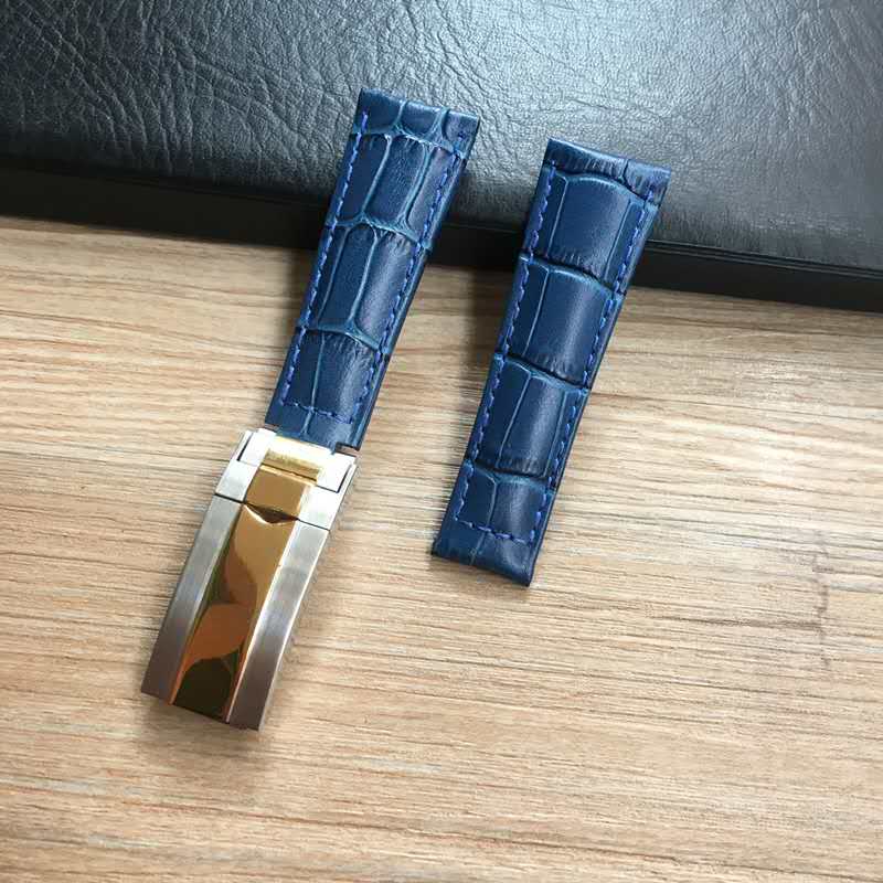 

Genuinue Leather Strap Fit R01ex Dtna Leather Strap Submariner Black Green Water Ghost 20mm Watch Accessories Women Watch Strap