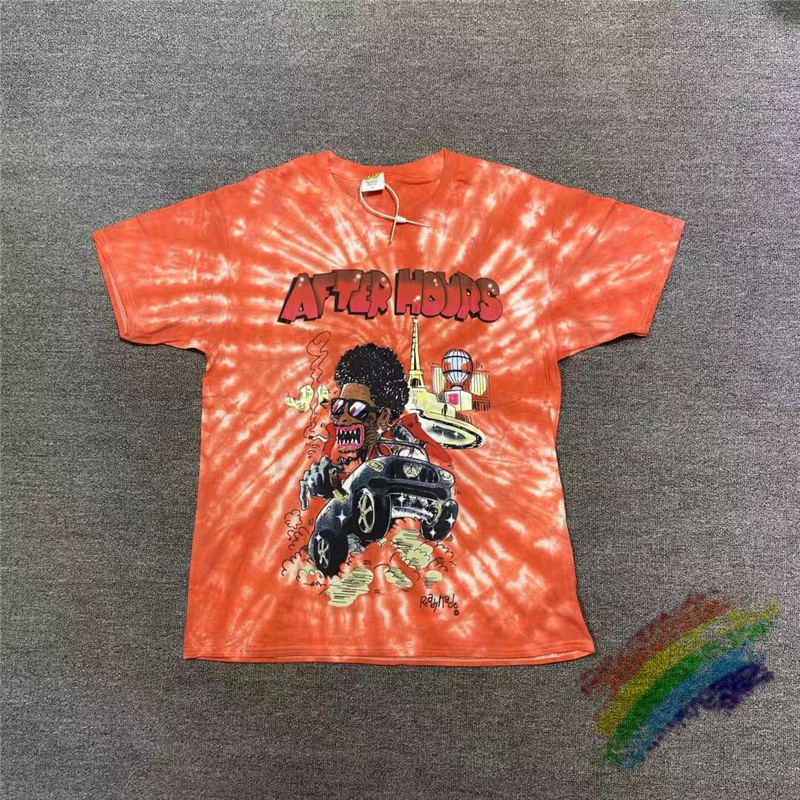 

2021ss READYMADE THE WEEKND TIE DYE T-shirt Men Women Best Quality T shirt Summer Style Tops Tee