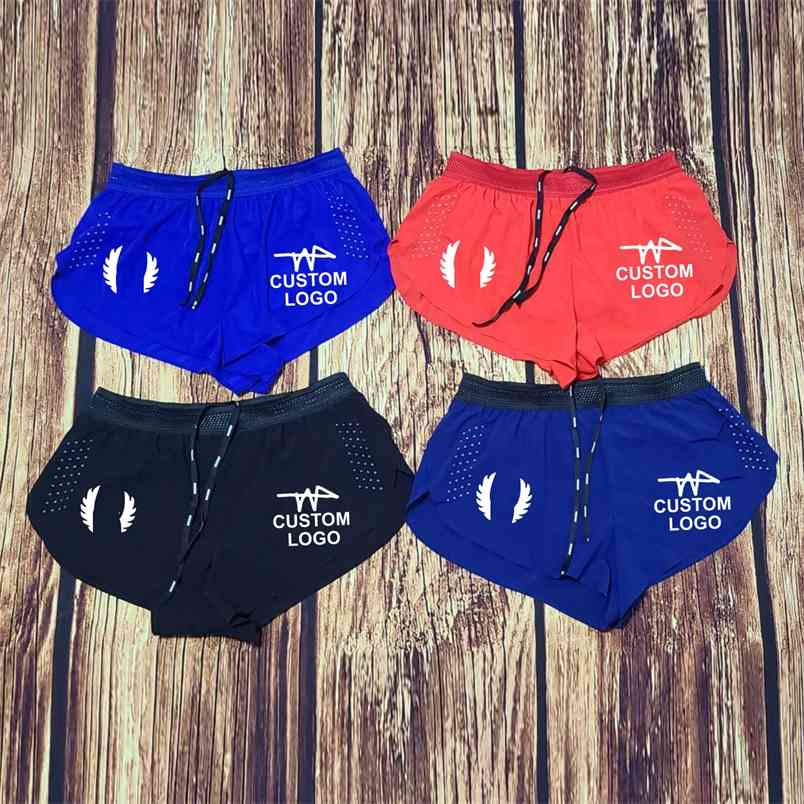 

Reflective Short style Man Skull Marathon Sports Shorts Fast Running Speedsuit Track and Field Pants Custom 210629, Red