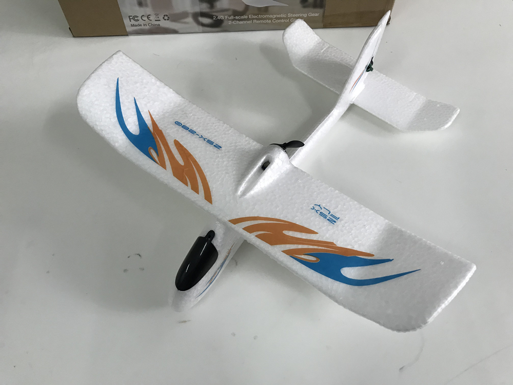

Parkten 2CH indoor double wing Airplane EPP Remote Control Aircraft Toy Funny Indoor fixed wing Aircraft best gift for boy, 1 battery