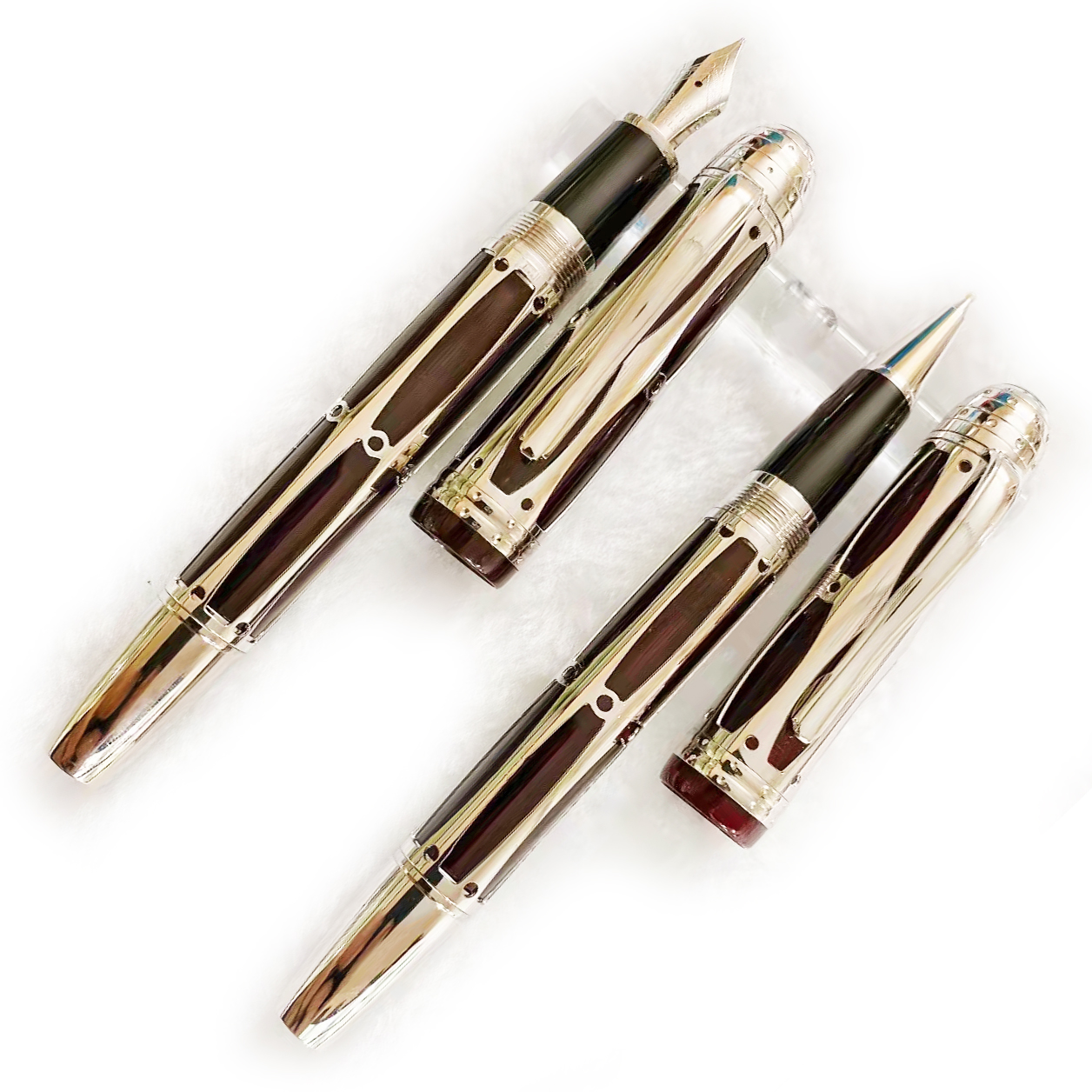 

PURE PEARL Pope Julius II Roller Ball/Fountain Pen high Quality Classic hollow out Barrel Writing Smooth Office Supplie Luxury Stationery +G