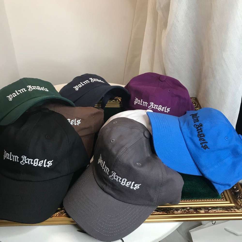 

cap 20ss men's and women's curved edge embroidery letters, Green