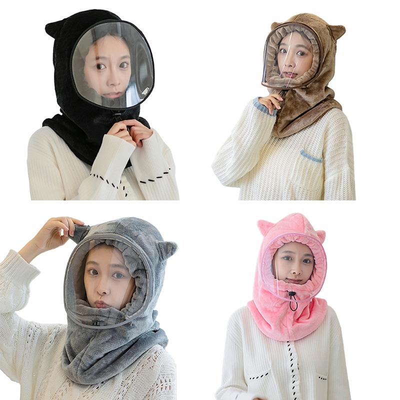 

Beanies Flannel Face And Neck Solid Color Mask Baotou Snowboard Motorcycle Cycling .