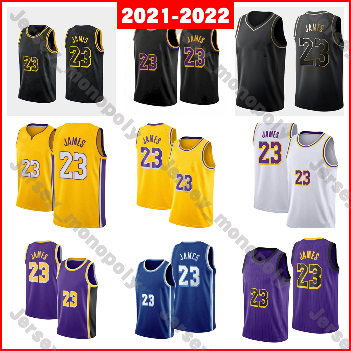 

2021 Basketball Jerseys 23 LeBron James, As