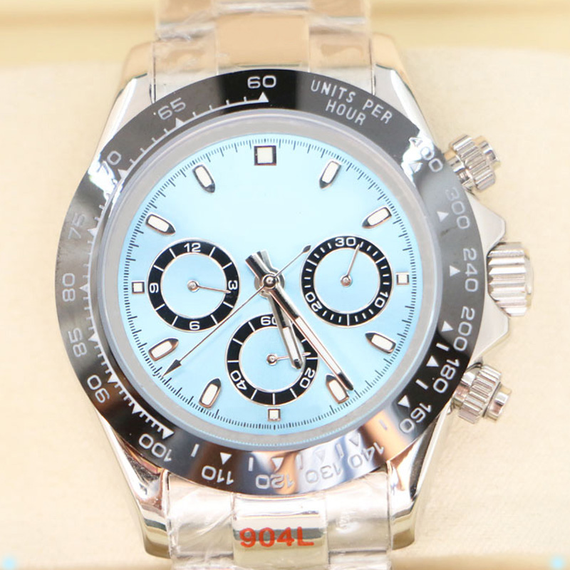 Wrist watch for women Mechanical Automatic Watches 41mm Folding buckle chronograph Waterproof Stopwatch Marathon anthony Yellow Montre Sports wri-image-745579493