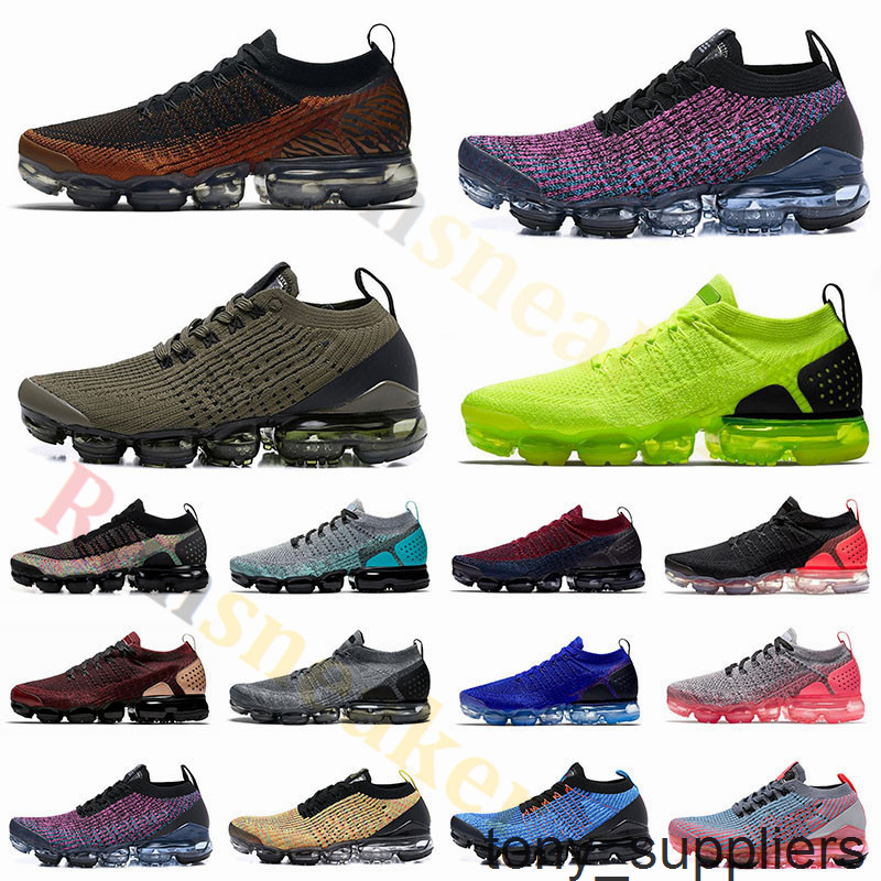 

2 0 fly 3 0 knit running shoes 2021 cool grey tiger volt purple mens trainers women designer cushion sneakers athletic shoes size 5 512 with no box, 41