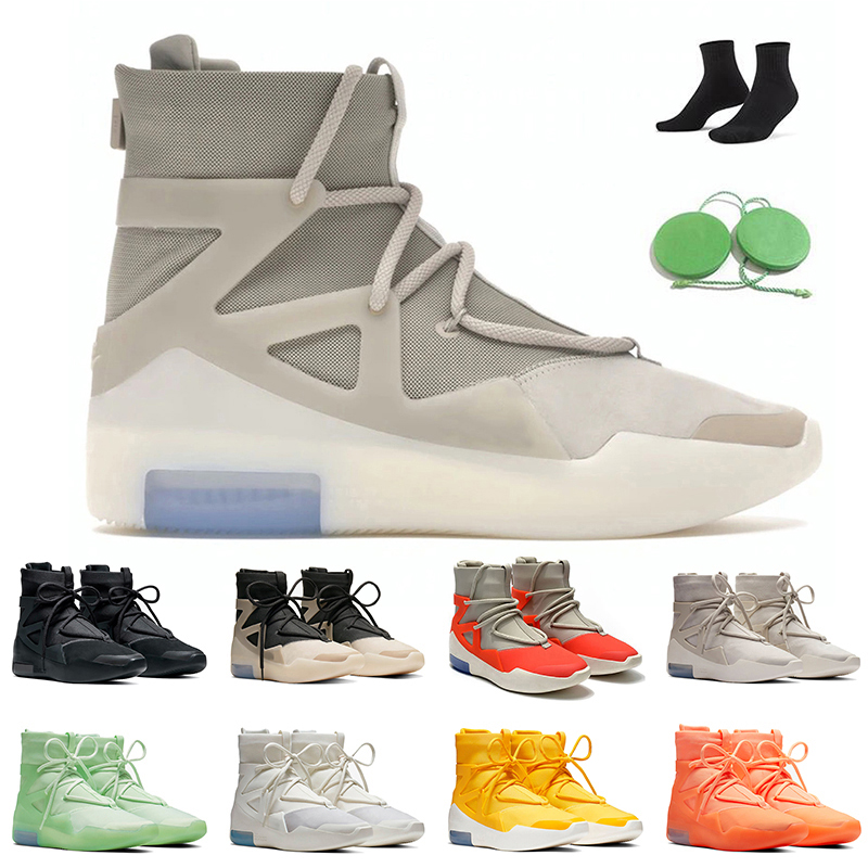 

Mens Sports Sneakers Casual Designer Fears of God X 1 shoes Triple Black String The Question Orange Pulse Trainers Oatmeal Sail Frosted Spruce White Platform, #1 36-45