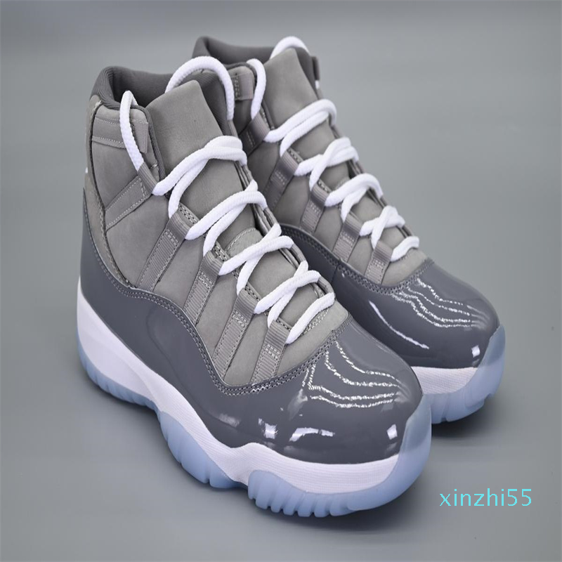 

New Fashion 11 11s Jumpman Basketball Shoes Reds Cool Grey High Low Sneakers Mens Womens Designer Trainers Shoe Size US 5.5-13