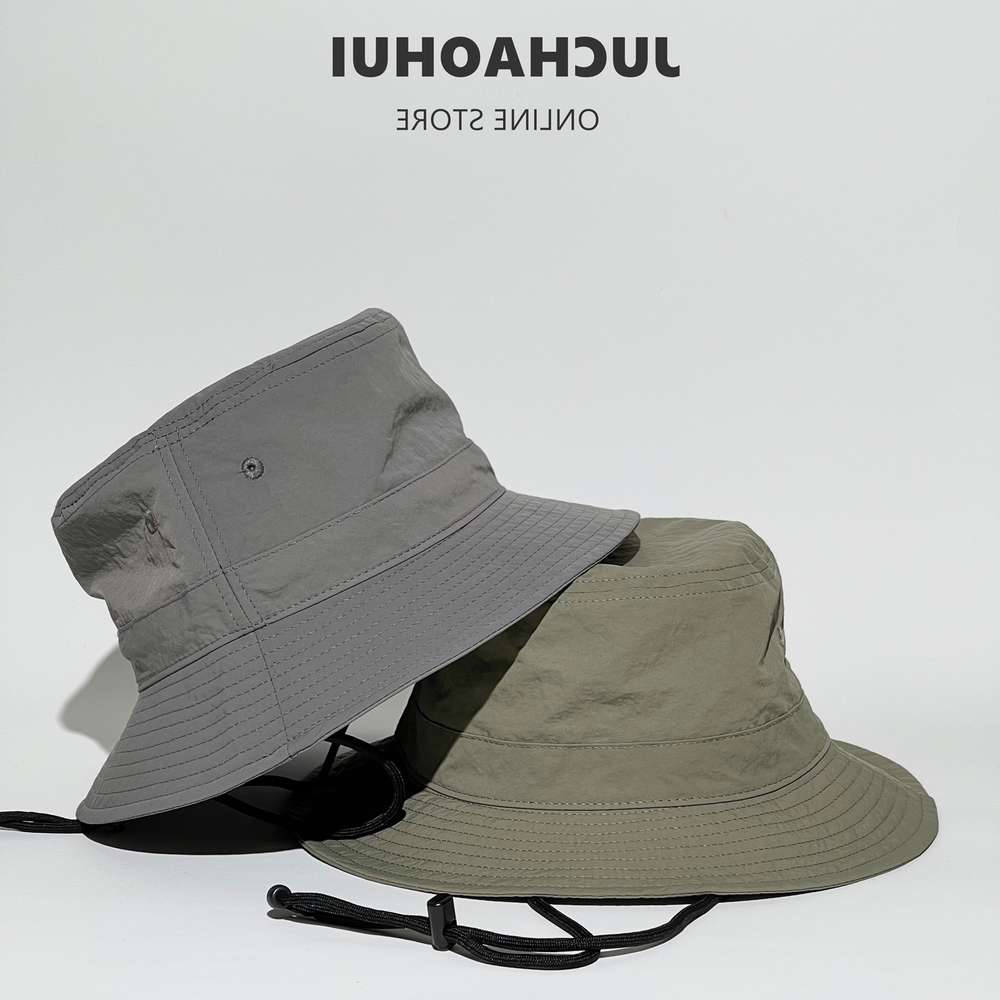 

spring and summer outdoor sunshade waterproof fisherman's cap men's sunscreen mountaineering fishing quick drying basin women, Blue;gray