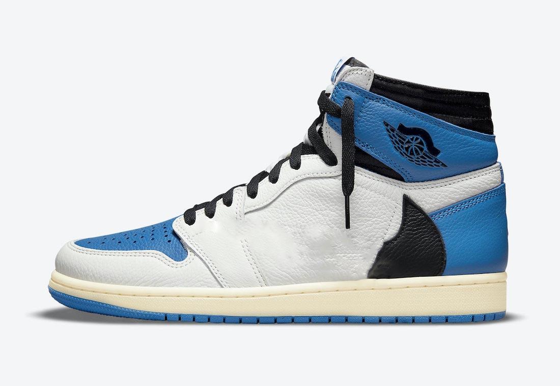 

Authentic Travis Scott x Fragment 1 High OG SP Low Shoes Military Blue TS Black Sail Shy Pink Men Women Sports Sneaker