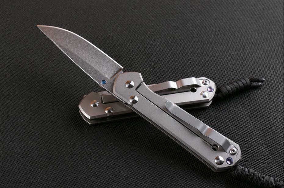 

Y-START Camping Knife Hunting Folding Knife D2 Blade Titanium alloy Handle-0898