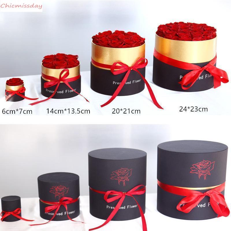 

2021 DHL Romantic Eternal Rose in Box Preserved Real Rose Flowers With Box Set Romantic Valentines Day Gifts The Best Mother's Day Gift, Red