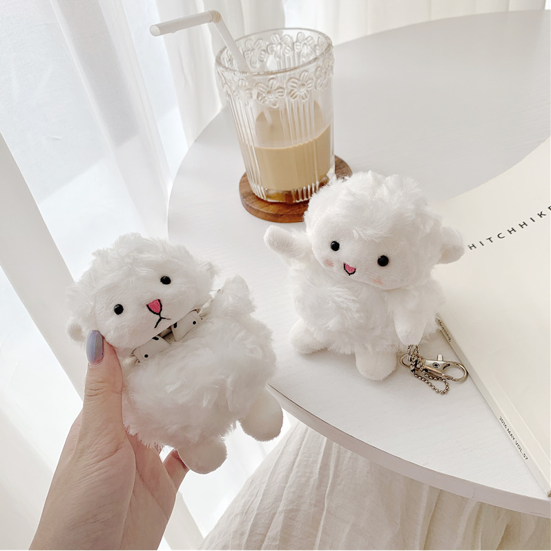 

Cute Stereo Fluffy Sheep airpods cases for airpod 1/2