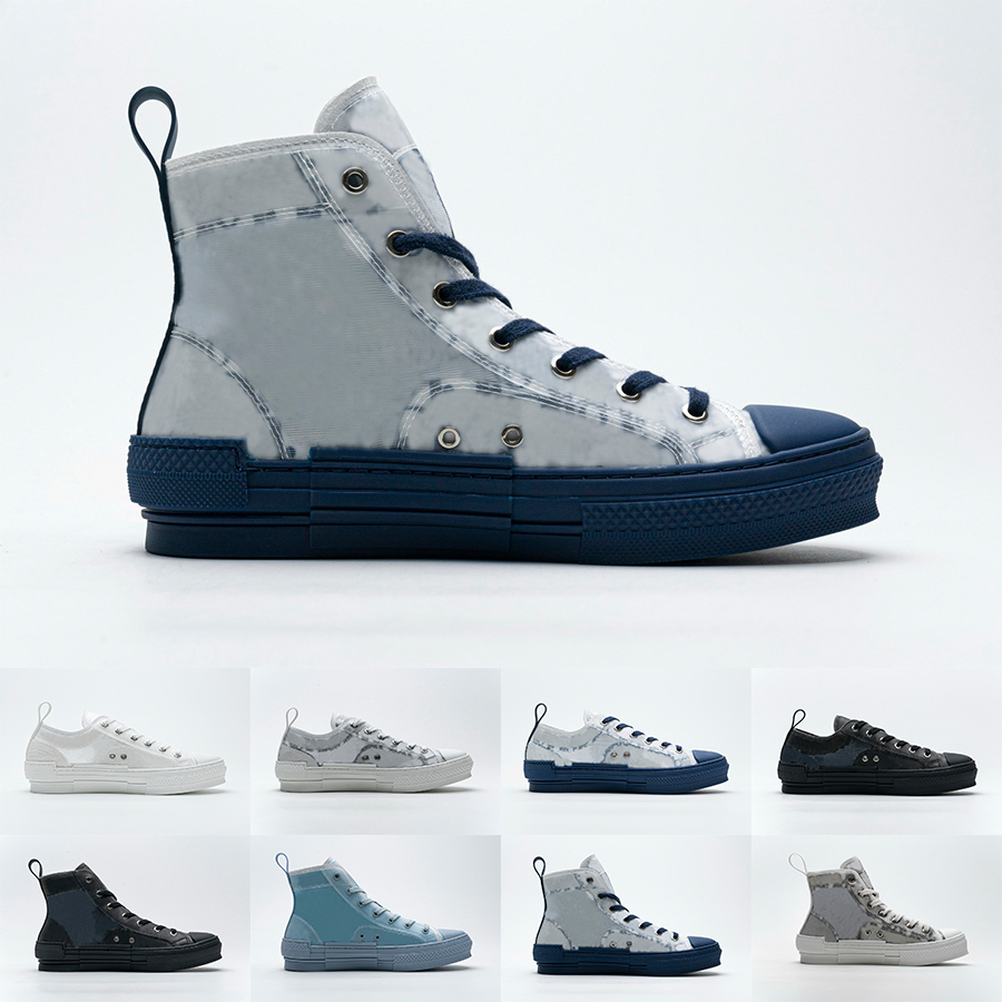 

Mens High Top Shoe Bee Transparency Noir Low Oblique Technical Sneakers Women Platform Designers Casual Shoes H069 H565 H960 H063, Shown