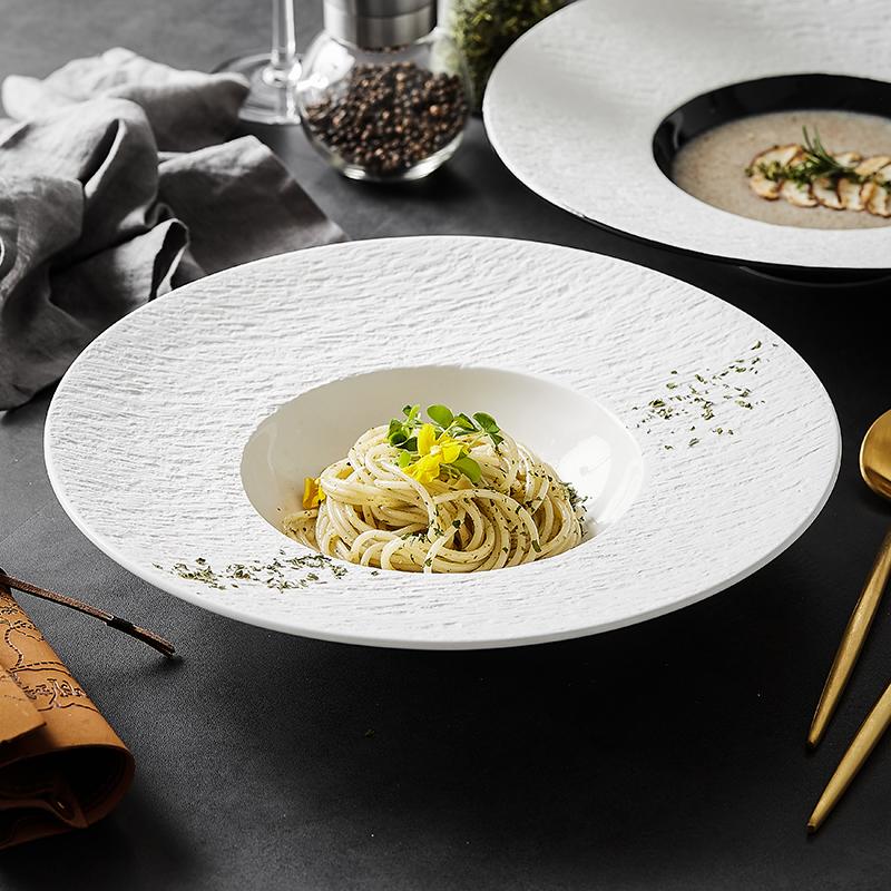 

Dishes & Plates Porcelain Dinner Dinnerware Nordic Restaurant Pasta Tableware Talerze Obiadowe BG50KB
