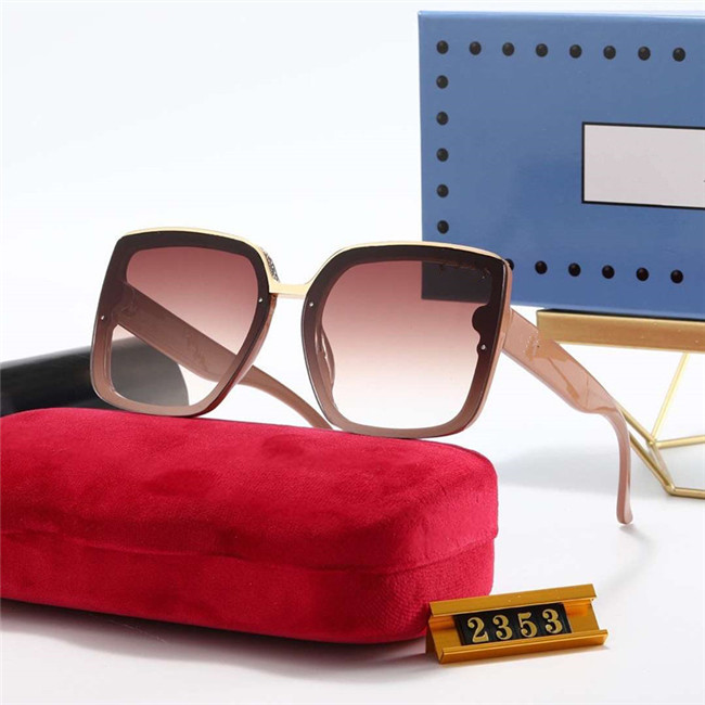

Luxury Designer Glasses for Men and Women G Polarized Sunglasses Summer Fashion Trend Glasses Fashion Belt Box G2353