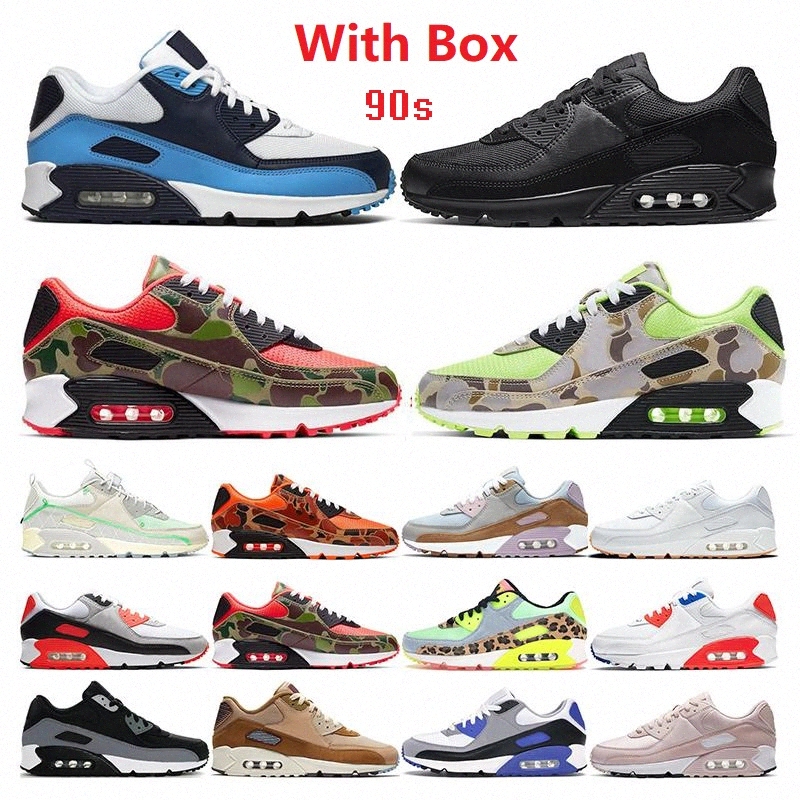 

With Box 90 running shoes 90s men women air cushion chaussures Camo UNC USA Volt Supernova triple white black mens trainers Outdoor Sports Sneakers max 2021 #, I need box