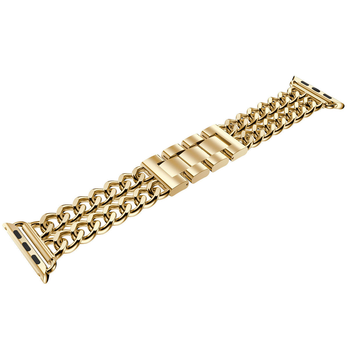 

Luxury Women Smart Watchs Metal Chain Band Straps for Apple Watch Bands iwatch Series 6 5 4 3 38 40 42 44mm Bracelet Strap Belt Adjust Buckle