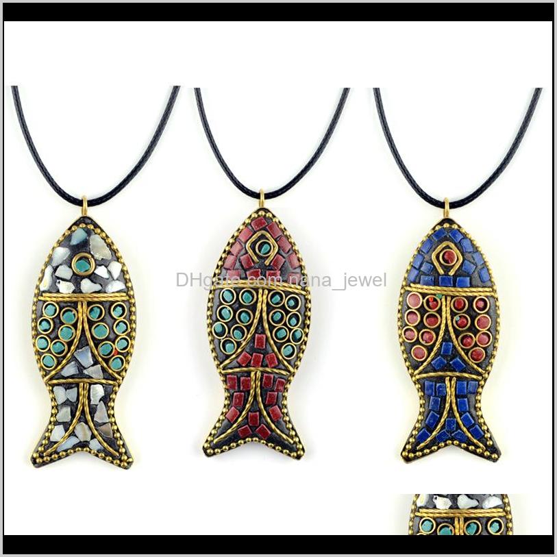 

Pretty Necklaces Fashion Evade Fish Ethnic Necklace,Stones Vintage Plate Nepal Jewelry,Handmade Sanwoods Vintage Bodhi Pendants L3Km3 7Whnp, Silver