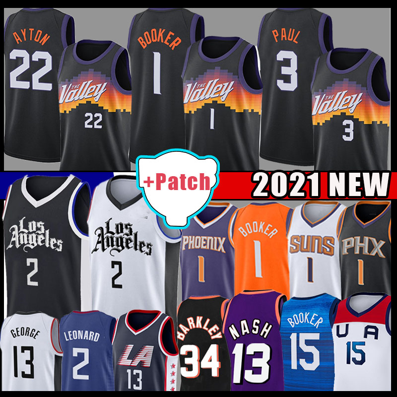 

Luxury Kawhi 2 Devin 1 Booker Leonard 3 Chris Paul 13 George Basketball Jersey Steve 13 Nash DeAndre 22 Ayton Charles 34 Barkley