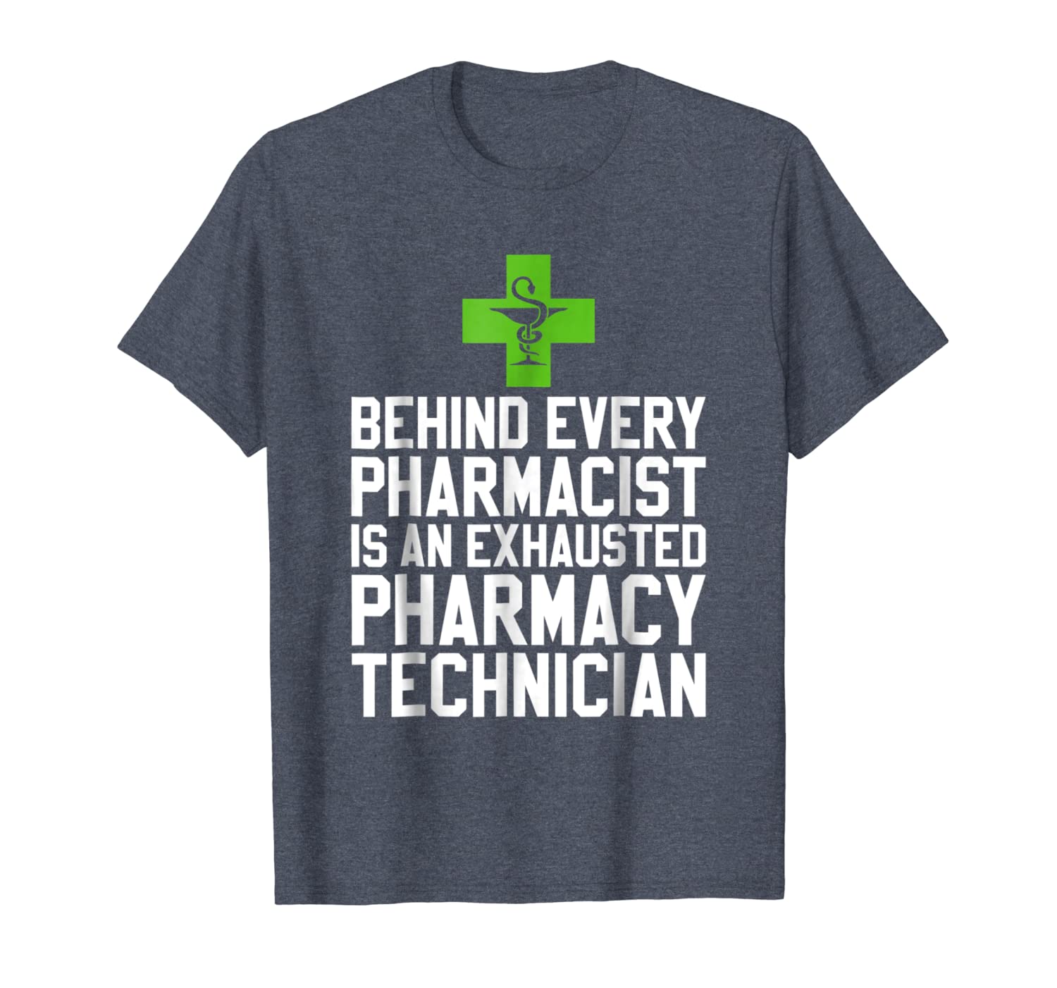

exhausted pharmacy technician t-shirt, White;black