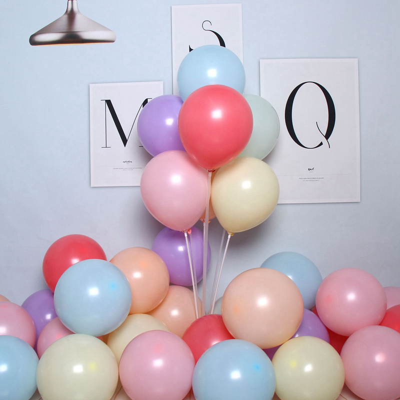 

100pcs/lot 10 Inch Multi Color Macaron Latex Balloons Party Decoration Pastel Candy Helium Balloon Wedding Birthday Party Baby Shower Decor