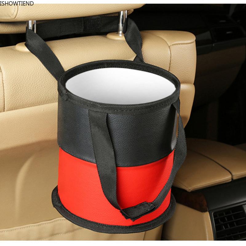 

Car Organizer Automotive Supplies Vehicle Mounted Garbage Can Hanging Multi Storage Bag Interior Rear Racks Foldable Accessories