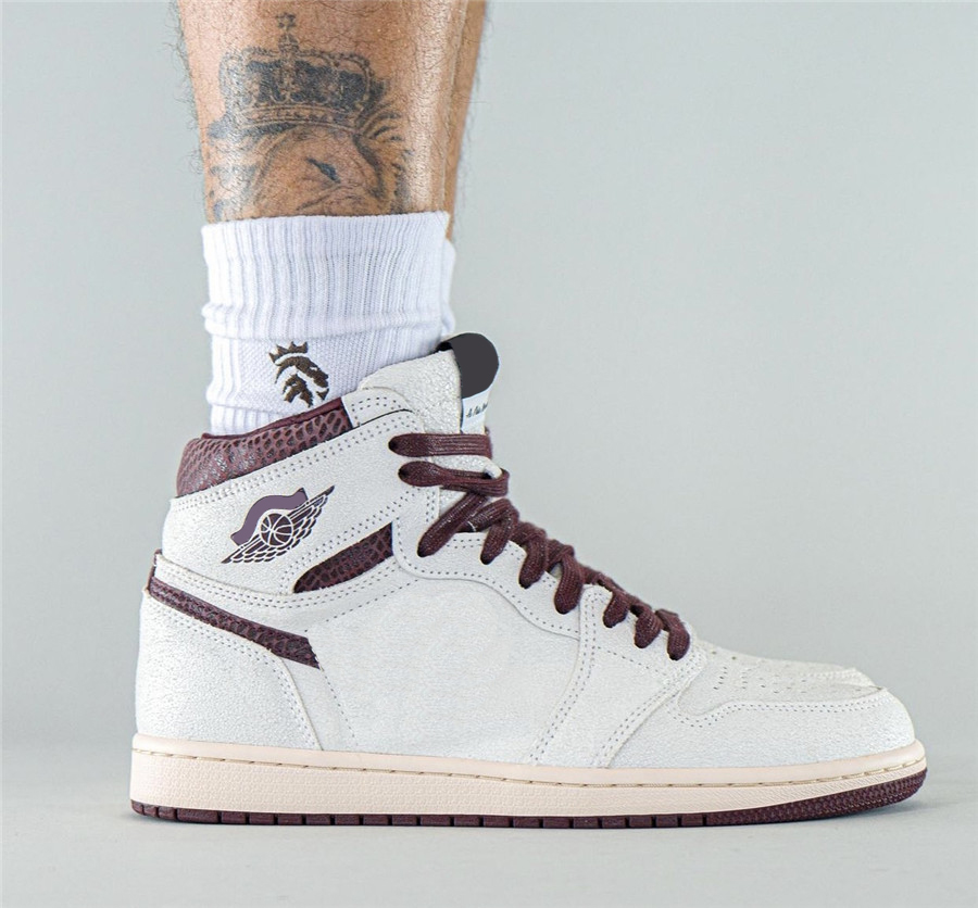 

Newest A Ma Maniere x Authentic 1 High OG Shoes Men Sail Burgundy Crush 3S Mocha White Medium Grey Violet Ore Outdoor Sports Sneakers With Origingl Box US5-13, Customize