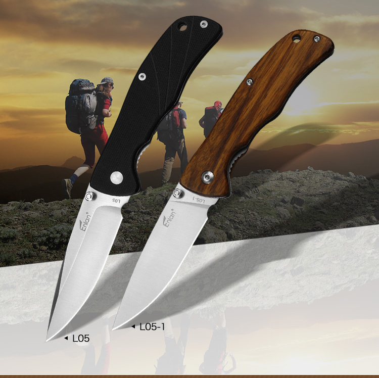 

TOP GRADE OEM Enlan L05 L05-1 folding knife 8CR13Mov blade G10 handle 58-60 hardness camping outdoor pocket EDC tools wholesale price