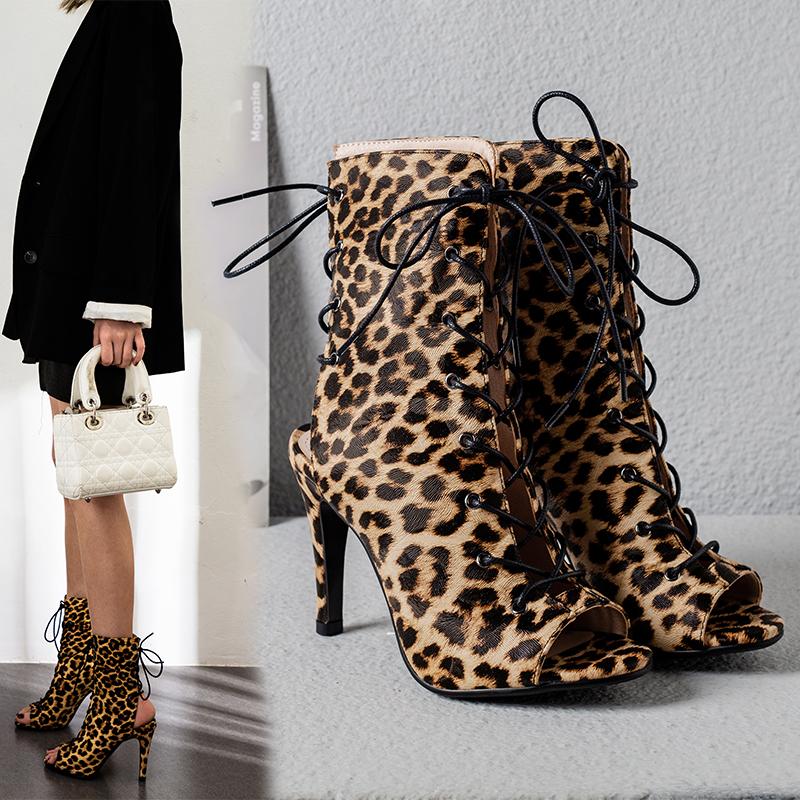 

Sandals Summer Women Fashion High Quality Serpentine Leopard Gladiator Female Comfort Party Heels Open Toe Shoes Big 46 47, Yellow serpentine