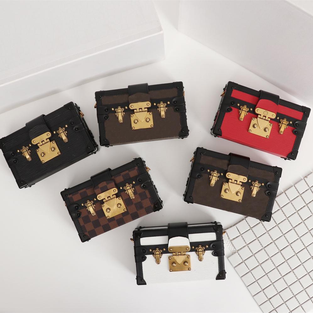 

2021 Wholesale Shoulder bags luxurys designers bags box style design women messenger bag high quality small square bag evening bag