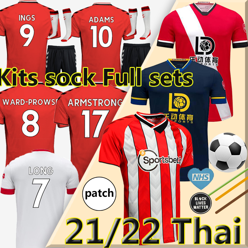 

21/22 INGS Soccer Jerseys WARD-PROWSE 2021 2022 South Ampton ADAMS ARMSTRONG DJENEPO Men Kids Kits sock Full sets LONG ROMEU VESTERGAARD football shirt uniforms, 20/21 third kids