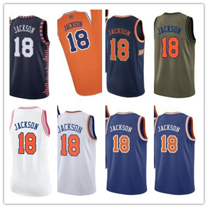 

custom Knick leave name number 18 Phil Jackson white black green brown basketball jersey men women youth jerseys, Black;red
