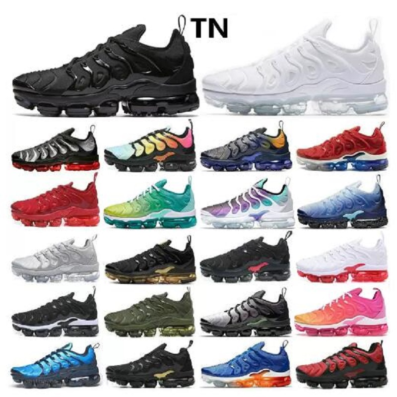 

Top Quality TN Plus Running Shoes Triple Black White Red Blue Silver Beture Light Menta Metallic Gold Cargo Khaki Neon Outdoor Sneakers, # 16