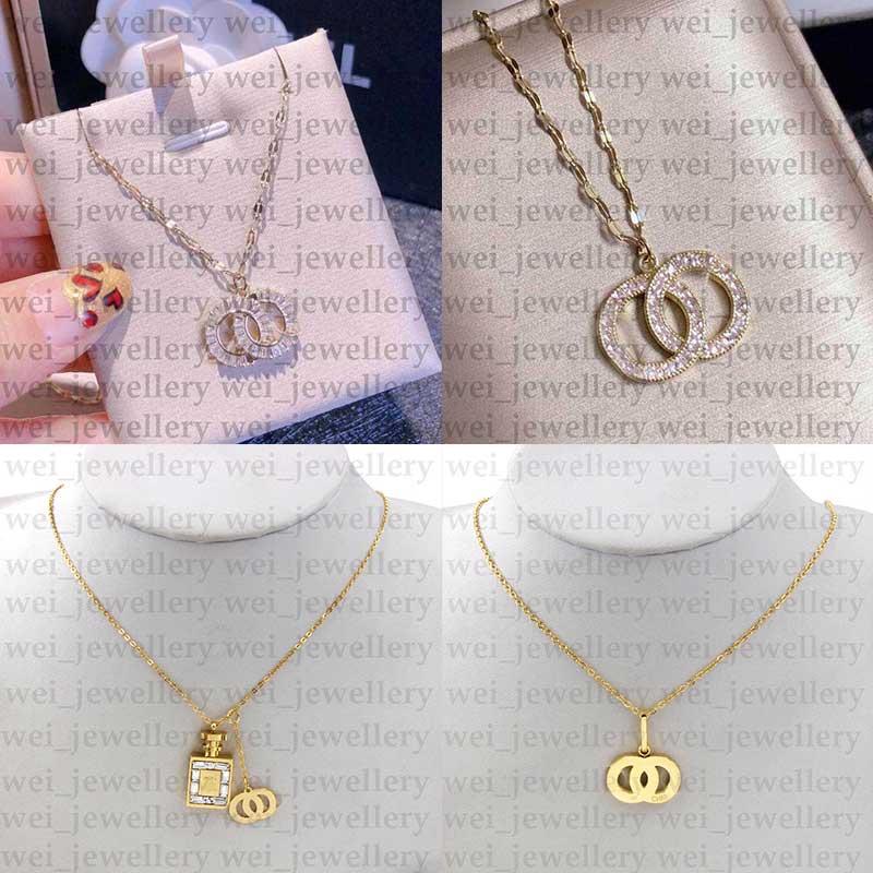 

11 Styles Designer Necklace Luxury Gold Necklace Fashion Women Pearl Necklace Jewelry Diamond Pendant Necklaces Best Quality, Silver