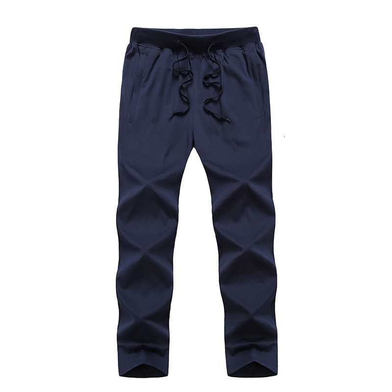 

2021 New Size 8xl 9xl Men Cotton Thin Sweatpants Summer Male Casual Big Pocket Solid Elastic Breathable Jogger Baggy Trousers Uovr, Blue