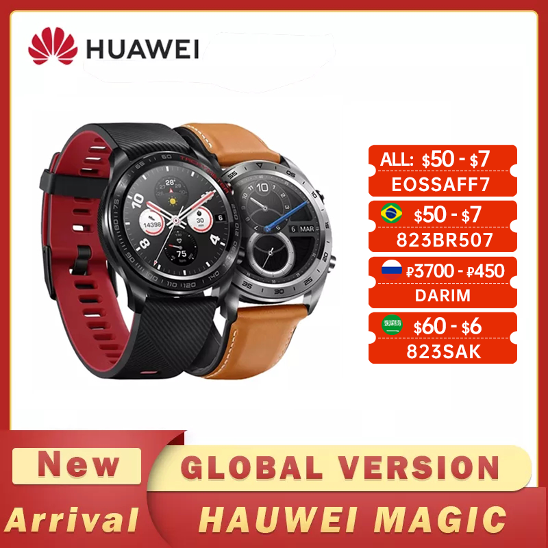 

Honor Watch Magic Smart Watch GPS WaterProof Heart Rate Tracker Sleep Tracker Working 7 Days Message Reminderg, Add 1film