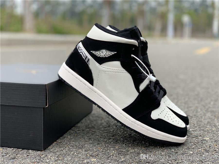 

Shoes Sale High OG 1 Mid BHM Tint Men Bas casual 852542-010 White Black